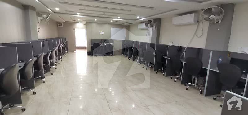 First Floor Commercial Hall Is Available For Rent With Call Center Setup