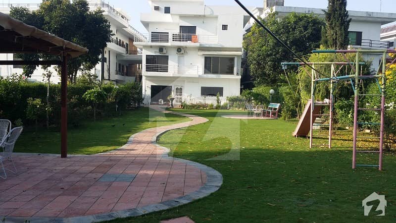 Ground +  Basement House 5 Bed With 4 Kanal Extra Land