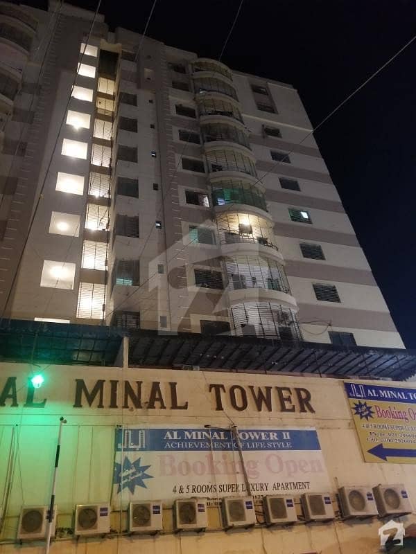 ال مینال ٹاور گلستانِِ جوہر ۔ بلاک 3 گلستانِ جوہر کراچی میں 2 کمروں کا 4 مرلہ فلیٹ 1.15 کروڑ میں برائے فروخت۔
