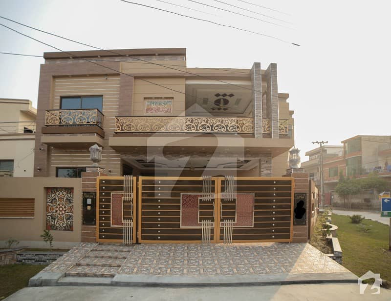 Ultra Modern 15 Marla Brand New Corner Facing Park Bungalow Is Available For Sale In Wapda Town Phase 1 Curtains Cameras Kitchen Accessories Installed