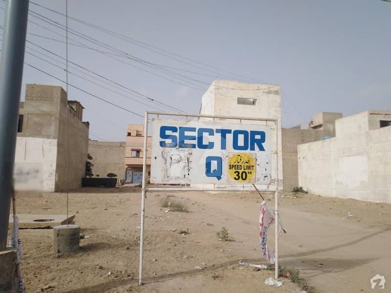 گلشنِ معمار - سیکٹر کیو گلشنِ معمار گداپ ٹاؤن کراچی میں 5 مرلہ رہائشی پلاٹ 75 لاکھ میں برائے فروخت۔