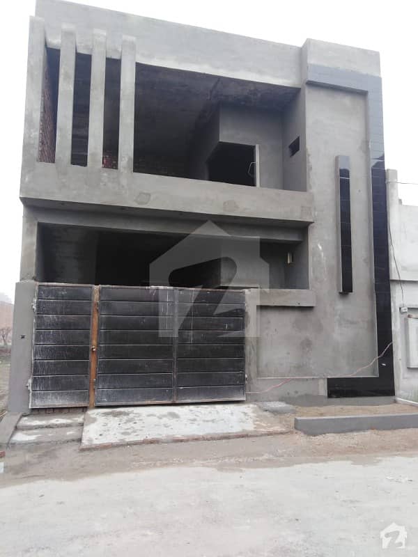 5 marla double unit gray structure house for sale