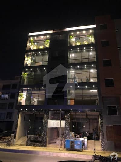 Brand New 200 Square Yards Ground Plus 4 With Basement Complete Finished Building With Moderate Glass Elevation On Prime Location Of Big Bukhari Commercial Lane 3 Is Available For Sale On Reasonable Demand