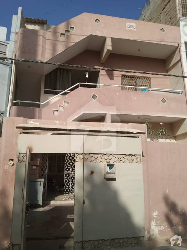 Beautiful West Open / Main Road Facing 120 Double Storey House For Sale In North Karachi 7d/1