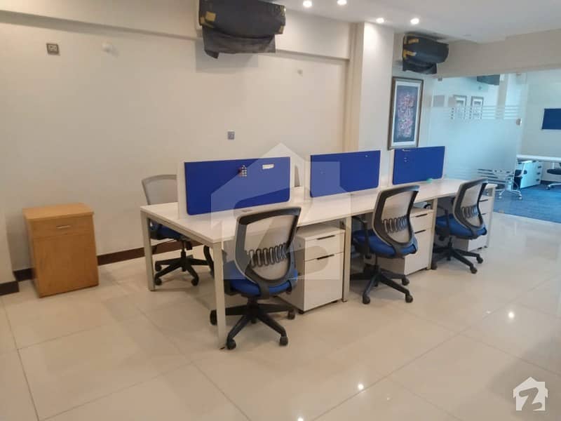 Out Class Fully Furnished 1000 Sq Ft Office Space Available For Rent At Most Prestigious Location Of Nishat Commercial Area Phase 6 Dha Karachi
