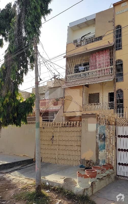 House Ground Plus 3 Extra Land 120 Feet Main Road Facing Prime Location North Karachi Sector 8