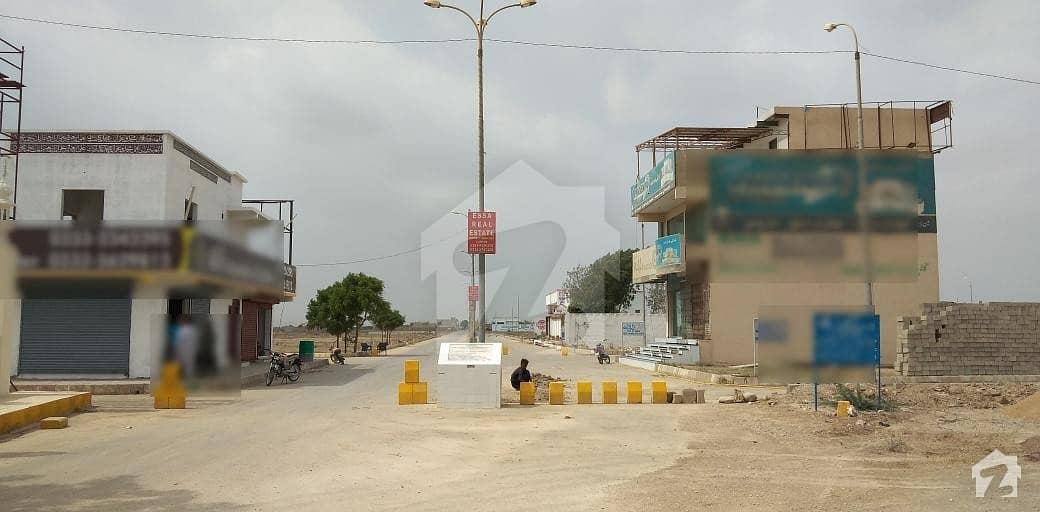 Two Commercial Plot With Boundary Wall And Are Available For Sale In Sector 4 A Gulshan-e-Mehran Society At Main Motor Way Facing 650 Feet Wide Road