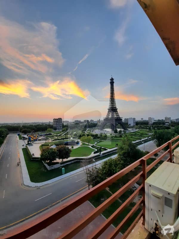 550 Sq Feet Brand New Facing Eiffel Tower Semi Furnished One Bedroom Apartment For Sale In Quaid Block Of Bahria Town Lahore