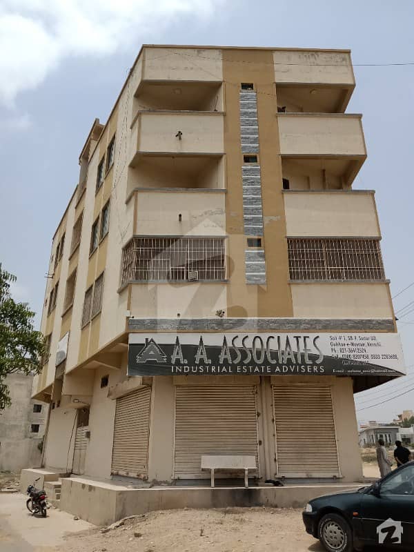 گلشنِ معمار - سیکٹر یو گلشنِ معمار گداپ ٹاؤن کراچی میں 3 کمروں کا 6 مرلہ فلیٹ 82 لاکھ میں برائے فروخت۔