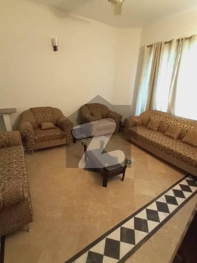F-11 Family Flat Semi Furnished 2200 Sq Feet Road Facing Real Pics Attached Keys Available