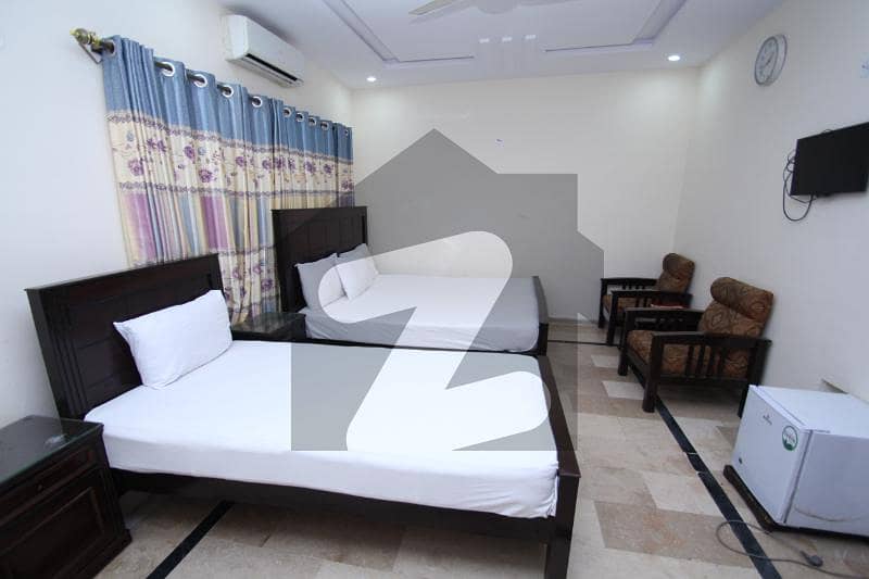 Fully Furnished Guest House Room is Available For Daily Basis staying in Millat Guest House Islamabad.