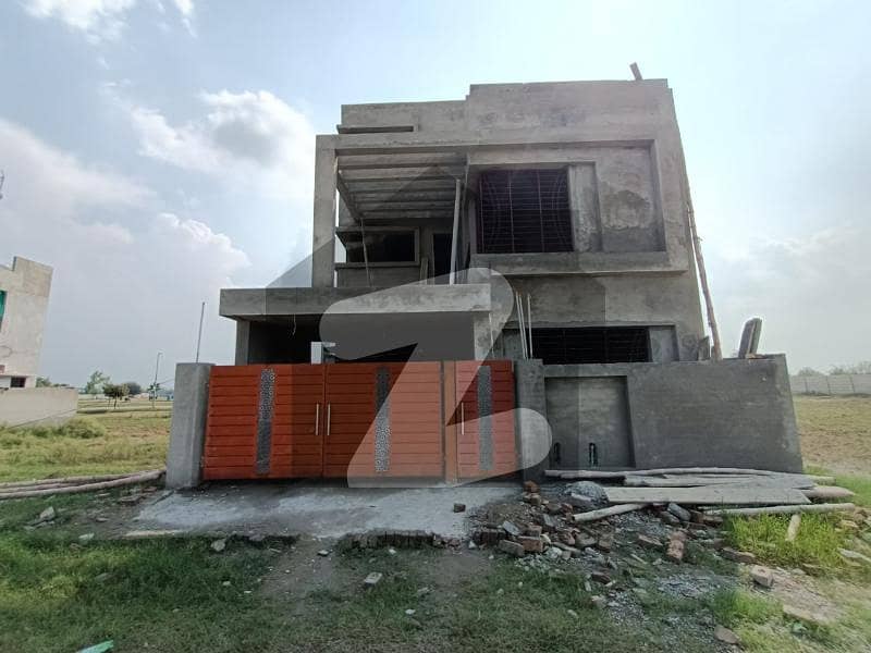 Solid 8 Marla Double Storey Grey Structure House For Sale In D Block In Bahira Orchard Lahore