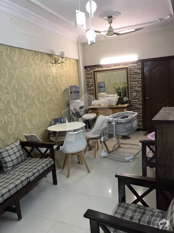 Best Flat 2 Bed 2 Bath 110 Sq Yd 1st Floor Main Shaheed Millat Service Road