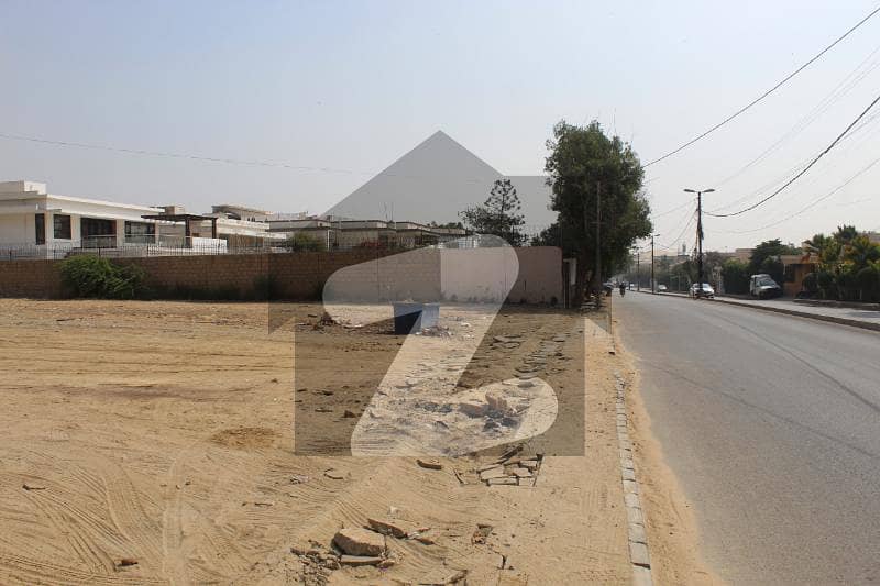 1000 Sq Yards Residential Plot For Sale On Main Khy Shaheen Corner West Open