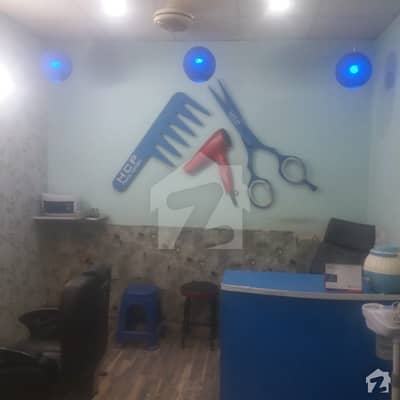 Fully Furnished Hair Saloon Shop For Sale On Shamsher Town Road Sargodha