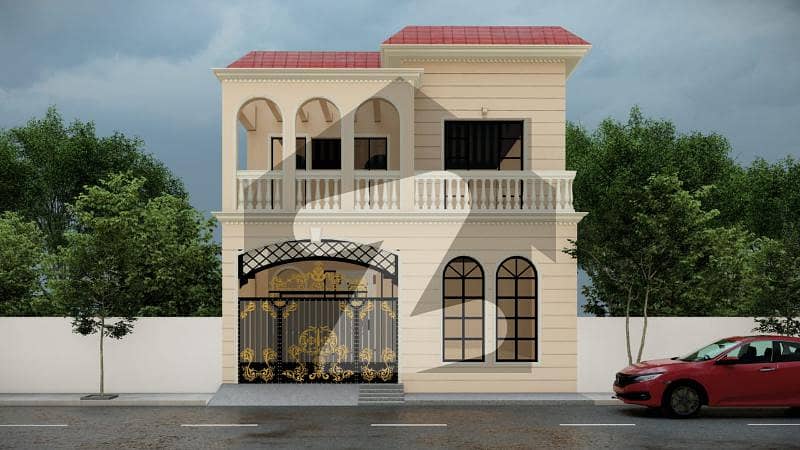 3 Marla Double Story House Facing Park For Booking On Cash Or 1 Year Installments