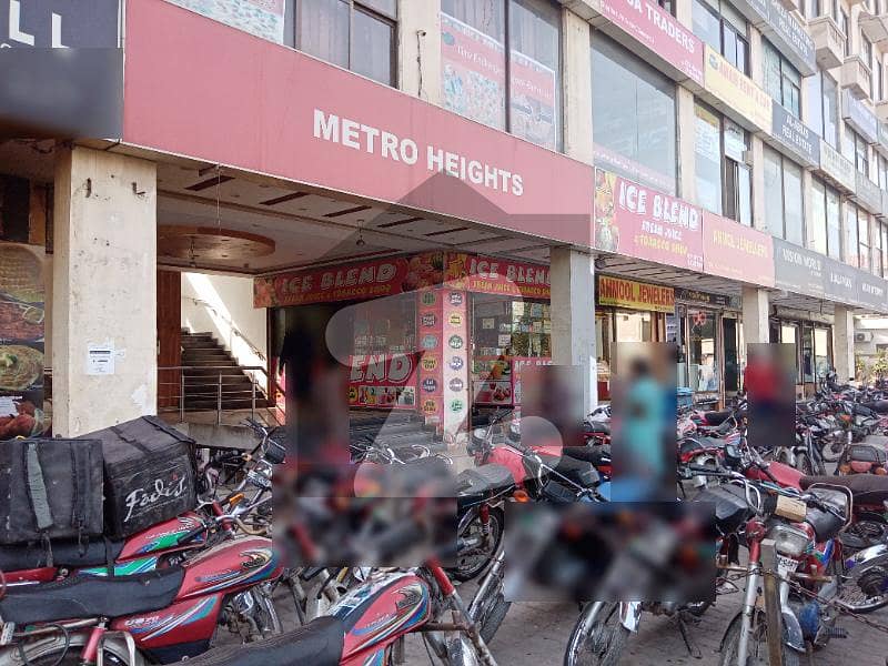 Corner Shop On Ground Level In Metro Heights Bahria Town Facing Talwar Chowk