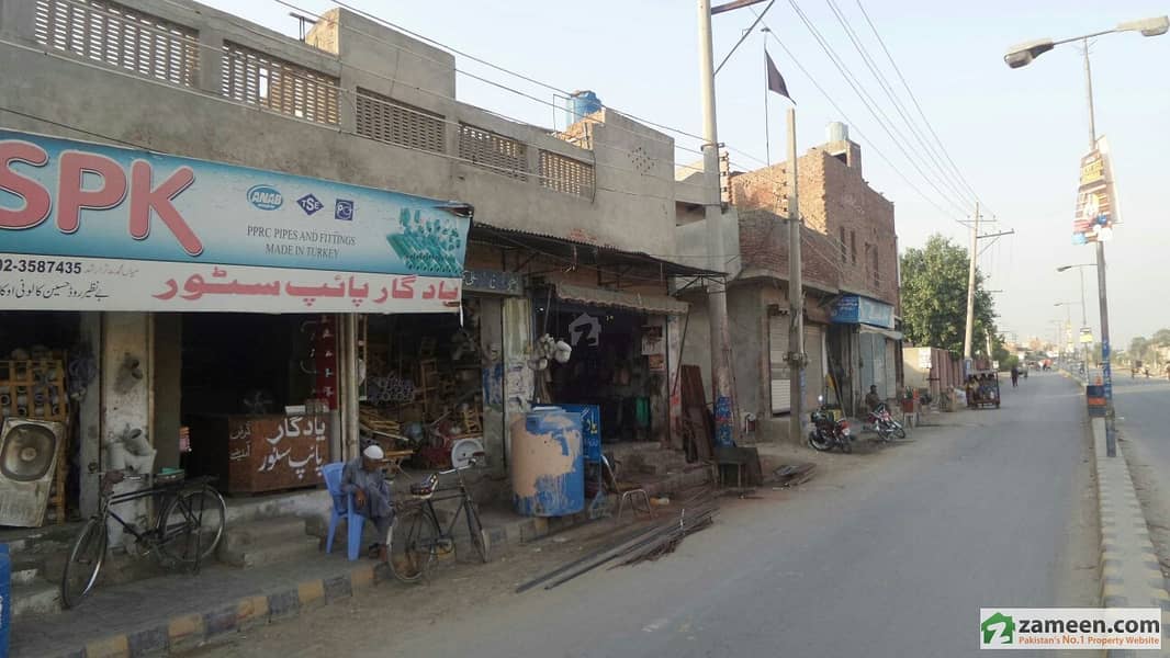 Double Story Corner Commercial Building For Sale At Benazir Road Okara