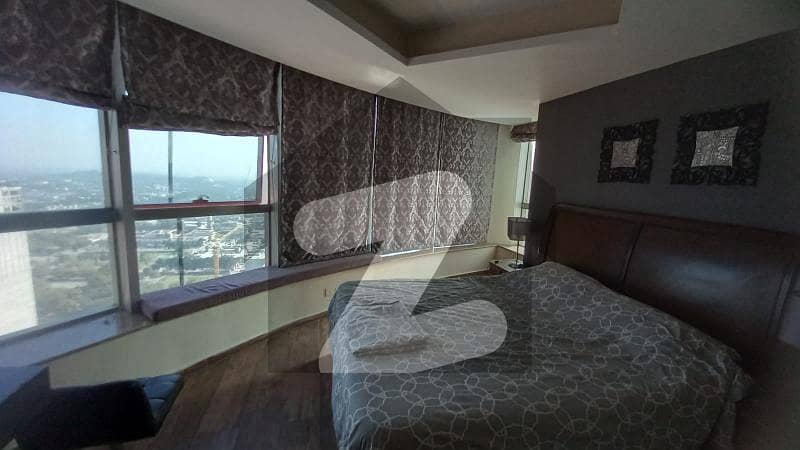 City Facing Furnished 3 Bed Flat for Rent in The Centaurus Tower F-8