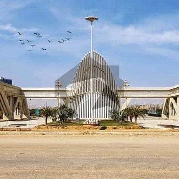 Main Rafi Cricket Stadium Facing West Open 500 SqYards Residential Plot Precinct 33 Bahria Town Karachi . .