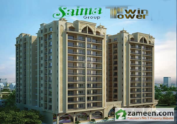 Saima Twin Towers Brand New Apartment For Sale In KDA Scheme 1 Karachi