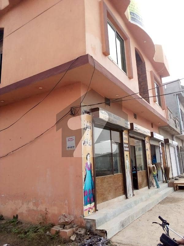 3 Marla Commercial Building With 3 Shops For Sell In Model Town Ugoke Boundary Wall Area