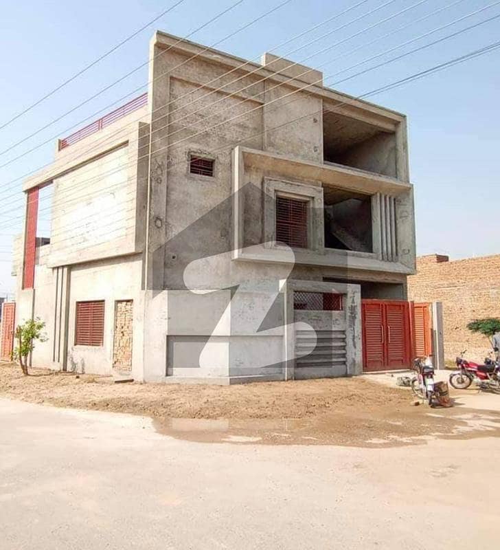 Complete Gray Structure Corner 5 Marla Double Story In B Block Fatima Jinnah Town For Sale