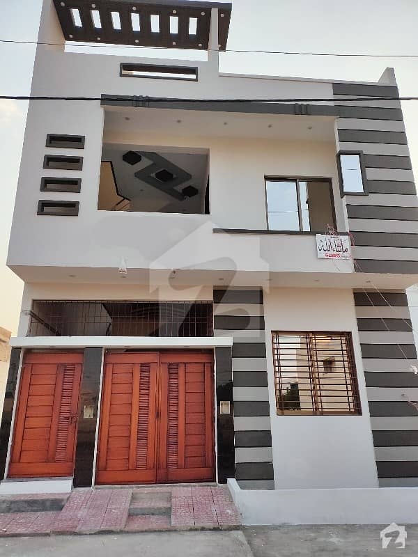 گلشنِ معمار - سیکٹر کیو گلشنِ معمار گداپ ٹاؤن کراچی میں 4 کمروں کا 5 مرلہ مکان 1.9 کروڑ میں برائے فروخت۔