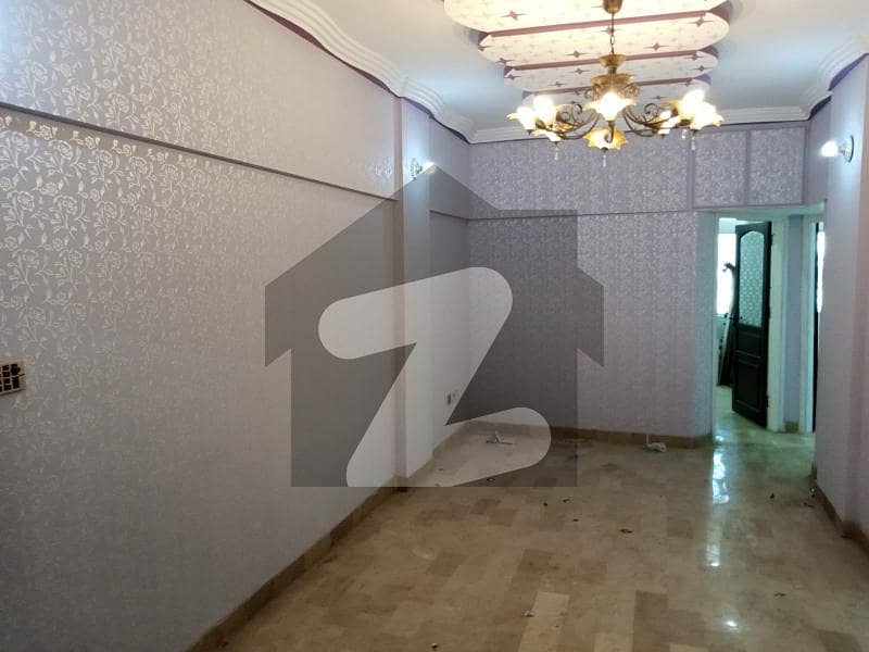 Gulshan-e-iqbal Block 13d-1 Prime Location Al-syed Tower Flat West Open, Road Side Available For Sale