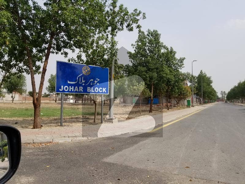 10 Marla Possession and Utilities Paid Residential Plot 155 at Ideal and builder location is for sale in Johar Block Bahria Town