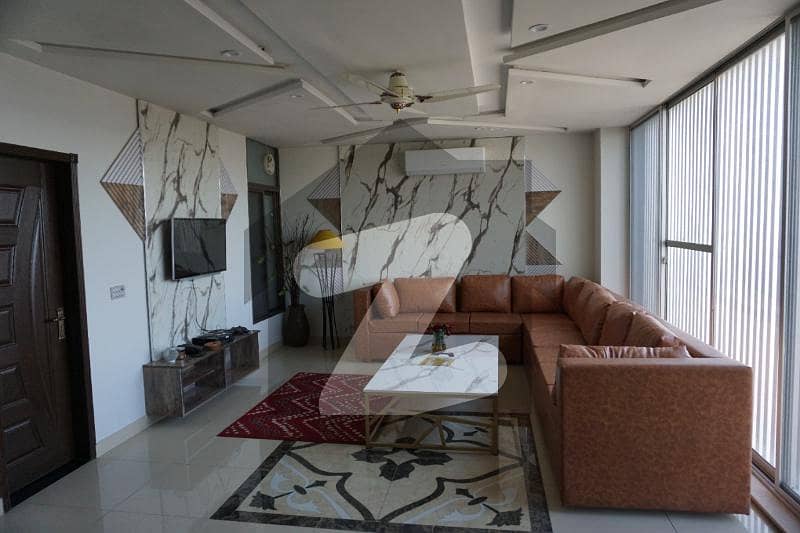 Fully Furnished 8 Marla Apartment On 4th Floor Available For Rent Situated At Dha Phase 8 Air Avenue