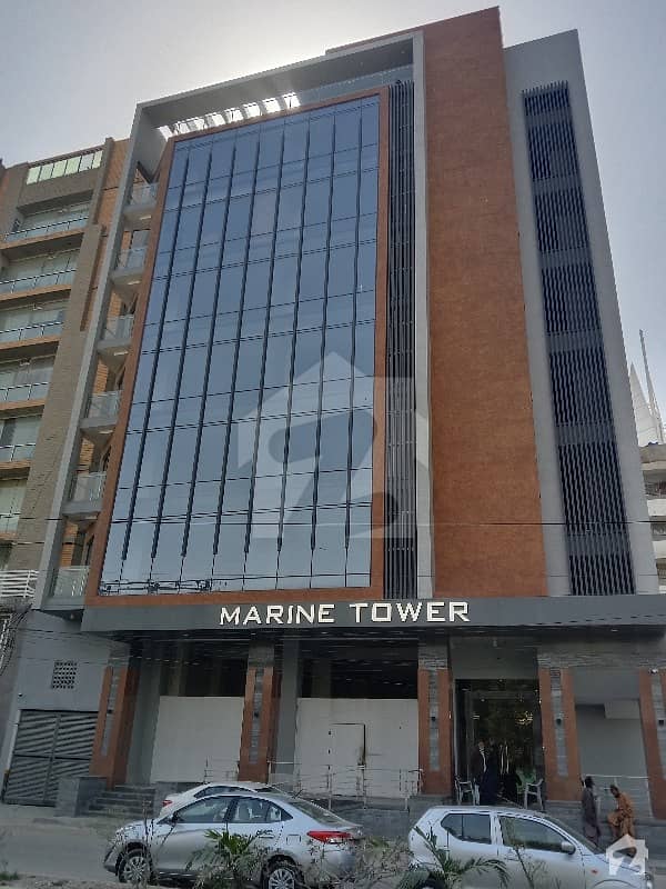 Office For Sale Marine Tower Clifton Block. 4 Brand New Project 4th Floor 1400sq Feet Lift Car Parking