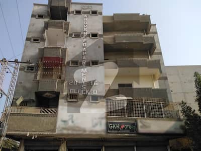 Khursheed Apartments West Open Main Road Facing Corner Flat Available For sale