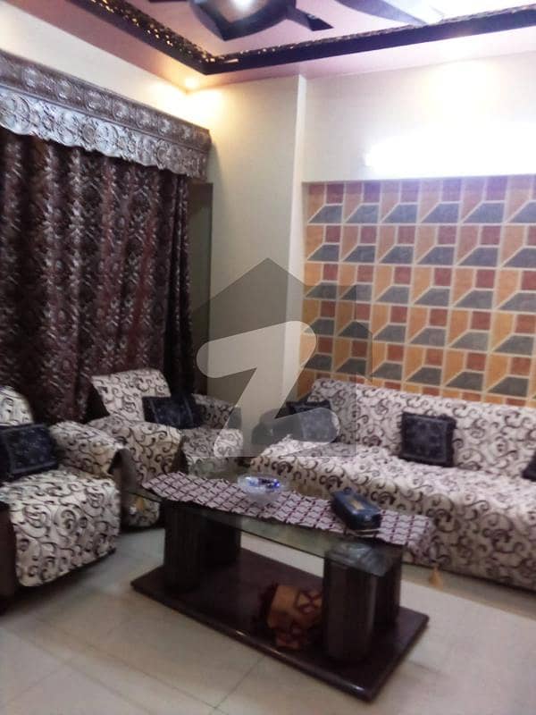 1500 Square Feet Brand New Flat With Completion & Leased From Kda For Sale 3 Bed Drawing Dining Tv Lounge 1 Common Bathroom Saperete Laundry Area Road Facing Balcony.