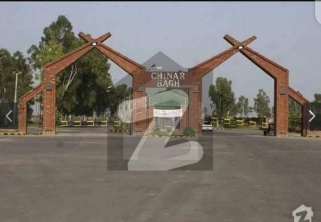 5 Marla Plot Corner Facing Park Very Beautiful Location For Sale In Chinar Bagh