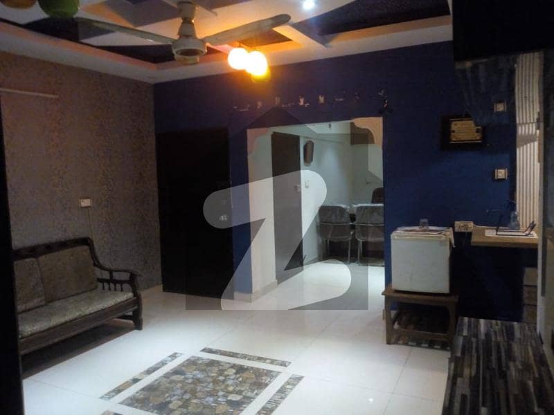 Dha Phase 6 Small Shahbaz Commercial 2 Bed Room Drawing Room Tv Lounge Tiled Floor Family Flat In Building Bungalow Facing Out Class Location Well Maintained