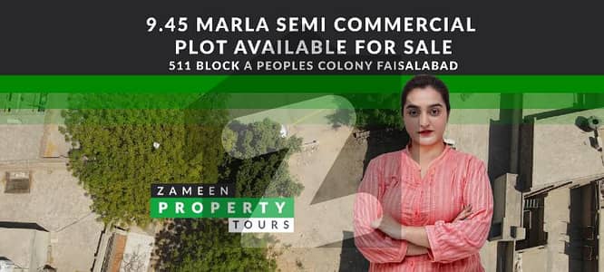 10 Marla 3 Sided Open Plot For Sale Near Faisal Hospital Canal Road
