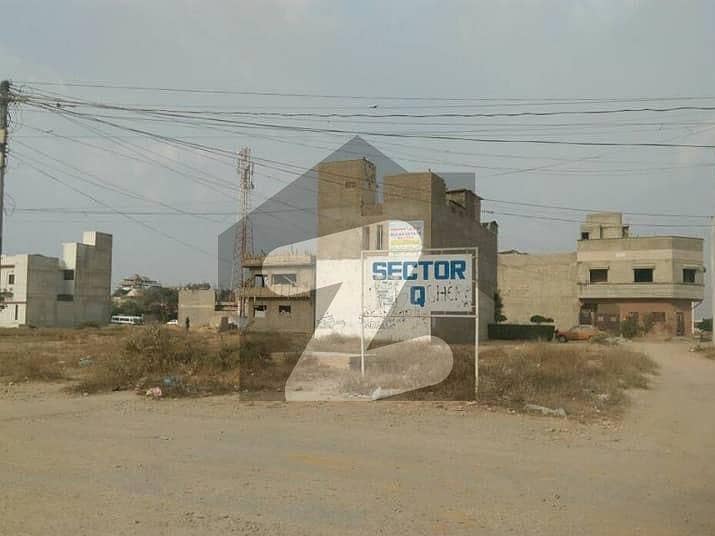 گلشنِ معمار - سیکٹر کیو گلشنِ معمار گداپ ٹاؤن کراچی میں 6 مرلہ رہائشی پلاٹ 1.16 کروڑ میں برائے فروخت۔