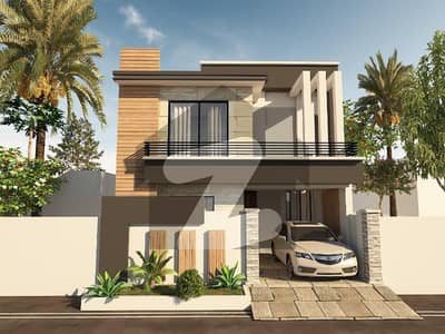 Beautiful New Double Storey Grey Structure With 3d Elevation Design