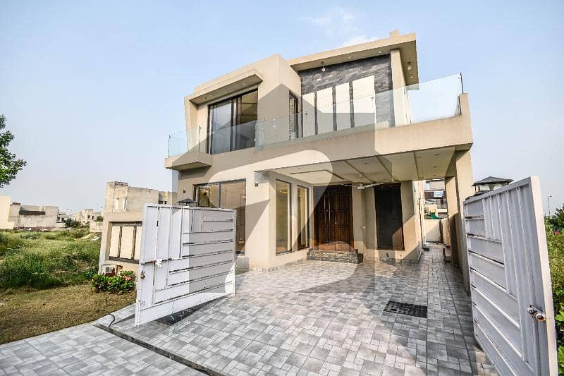 Khalifa Real Estate 7-marla Brand New 4-bedrooms Facing Park Designer House For Sale In Dha