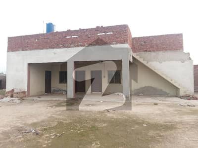 80 Marla land with complete boundary walls and two sheds for farming of cattle and a portion of house near city 87-6R A