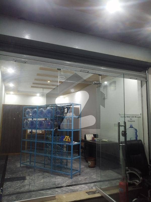 Beautiful Hot Location Commercial Shop With Washroom For Rent In H Block Valencia Town Lahore