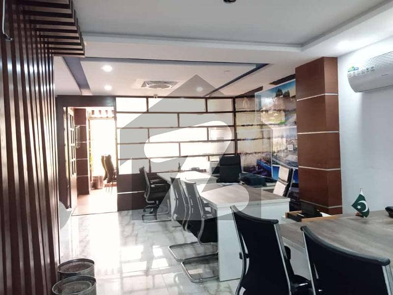 Prime Located 1350 Sq Feet Fully Furnished Commercial Office Space For Rent Blue Area