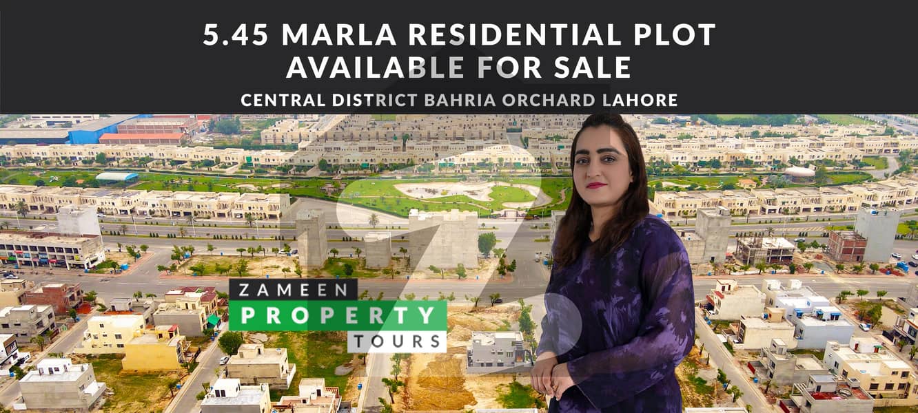 5.40 Marla Commercial Plot For Sale In Central District Bahria Orchard Lahore