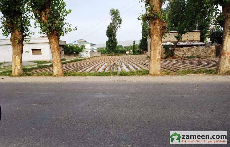 Commercial Plot For Sale - Near Hazara University On Main Kkh Dhodial Mansehra