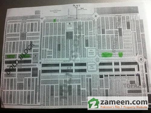 10 Marla Plot Two Side Open Facing School & Park On 80 Feet Road Front & Back - Ideal For Investment