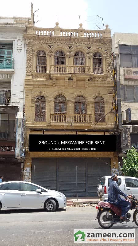 Ground Plus Mezzanine For Rent On Main Zaib-un-Nissa Street Saddar