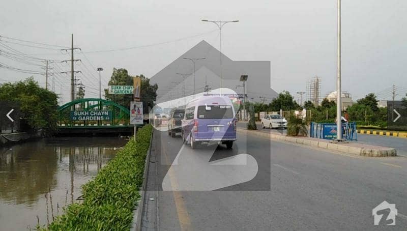 Ideal Investment 10 Marla Commercial Plot Facing Main Canal Road For Sale In Canal Garden Lahore
