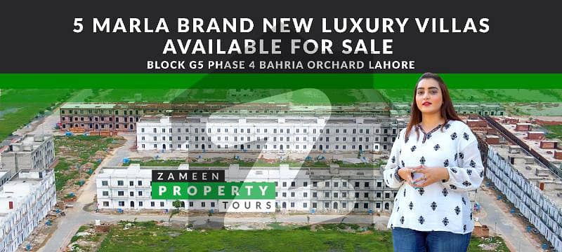 5 Marla Brand New Luxury Villas For Sale  In Bahria Orchard Phase 4 Lahore