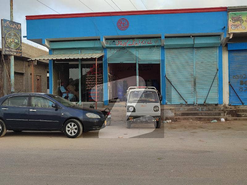 100 Sq Yards Commercial 3 Shops  With Room